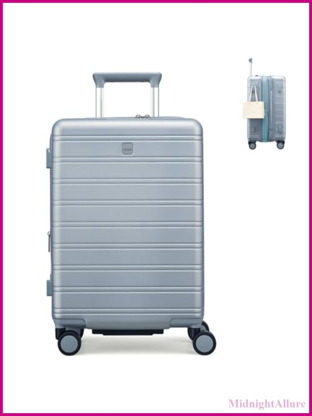 Expandable Hardside Carry-On Luggage 20 Inch Lightweight PC Spinner Suitcase